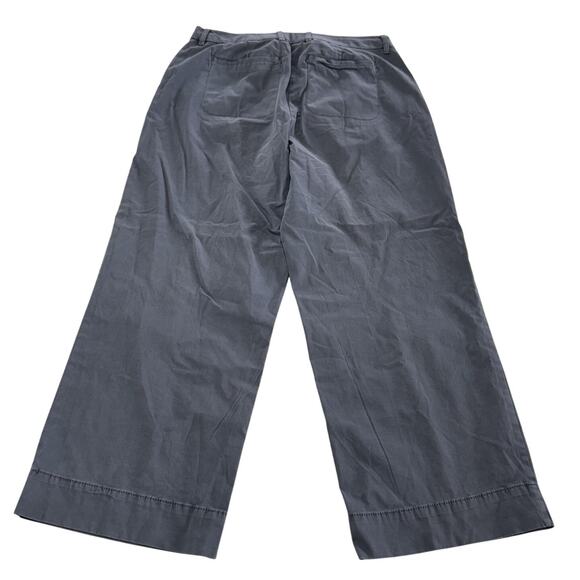 Elizabeth and James Pants Womens 10 Blue Gray Wide Leg Stretch Cotton Spandex - Picture 2 of 7